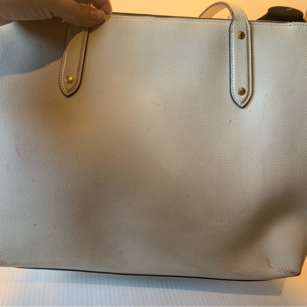Coach Cream Leather Tote - Picture 5 of 7